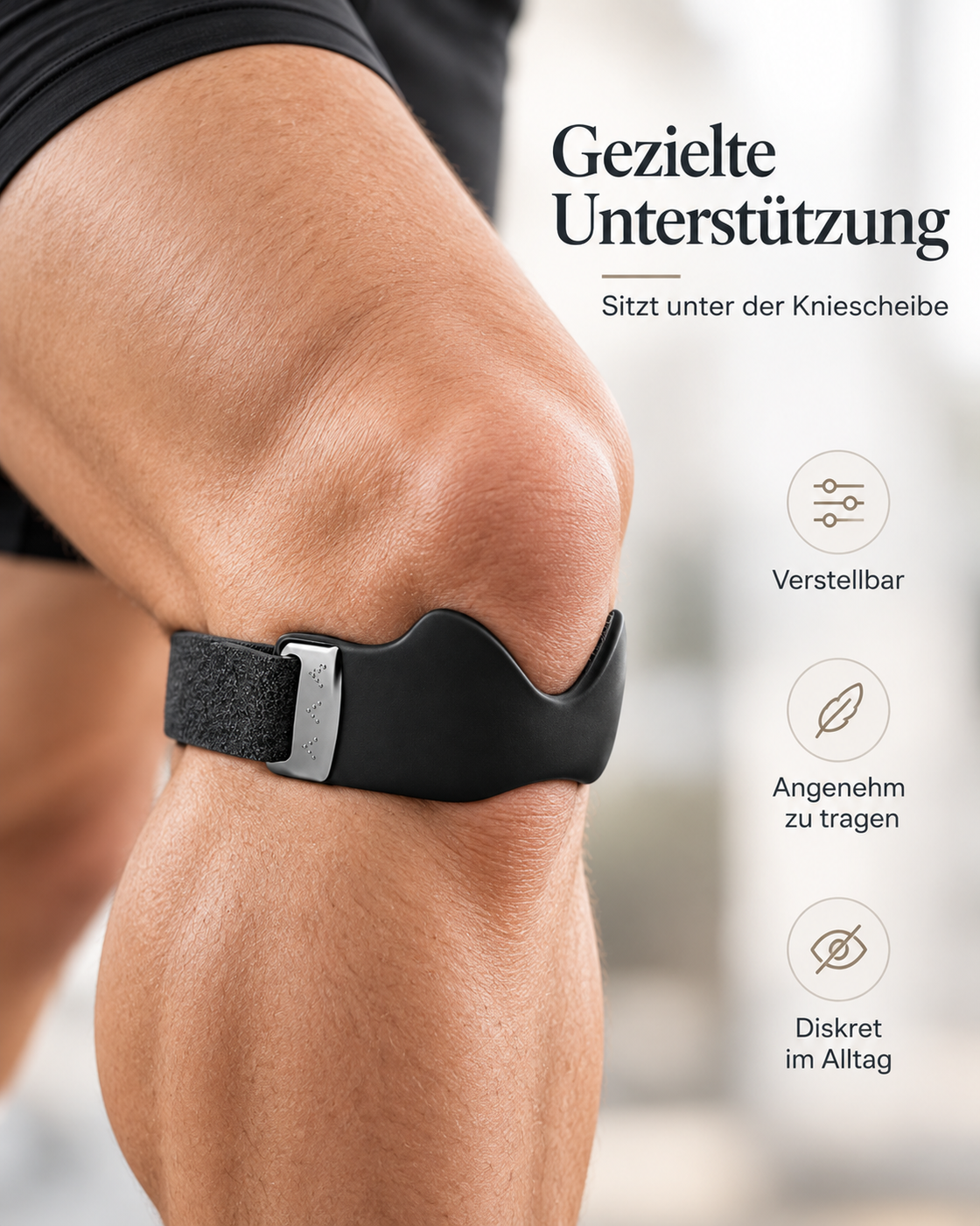 Treppfrei Patellaband unter der Kniescheibe