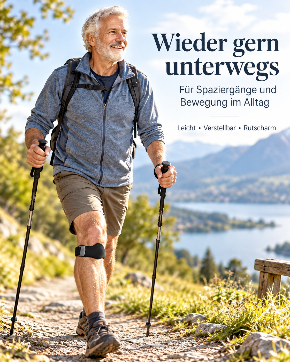 Wieder gern unterwegs mit dem Treppfrei Patellaband