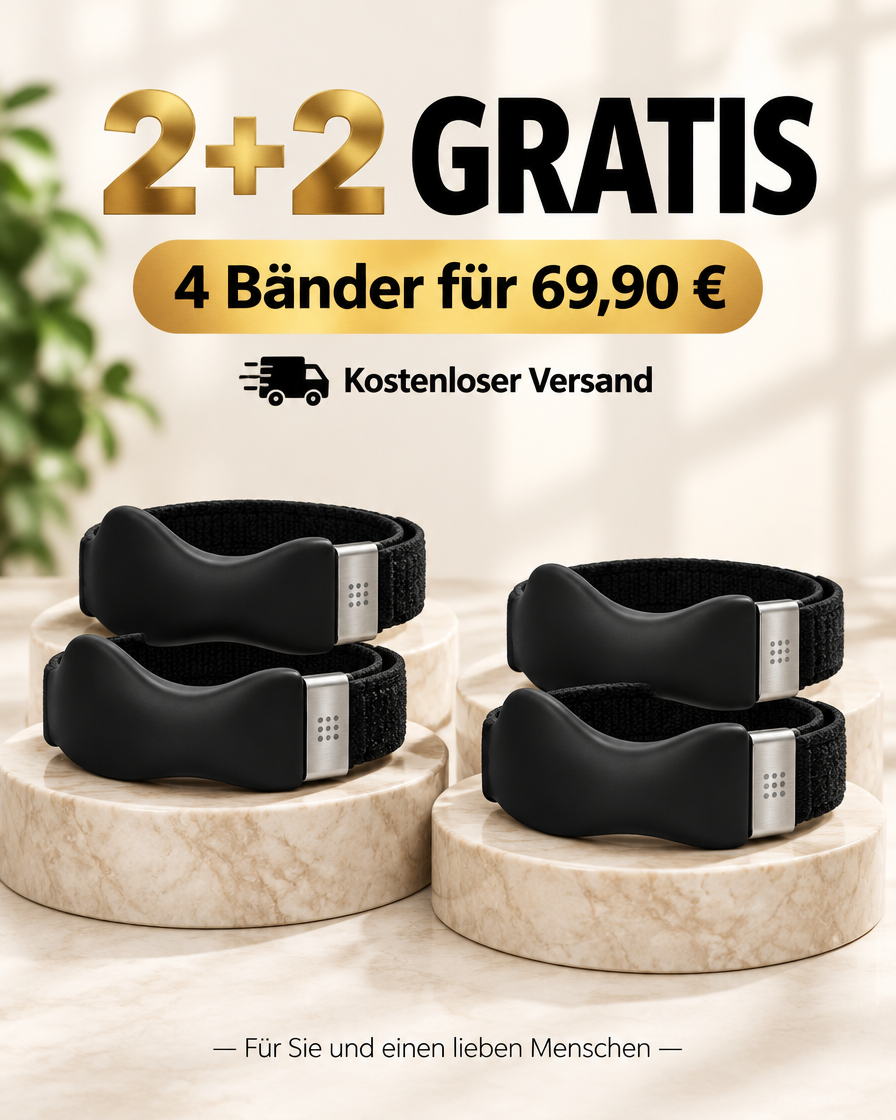 2 plus 2 Gratis Angebot mit vier Treppfrei Patellabändern